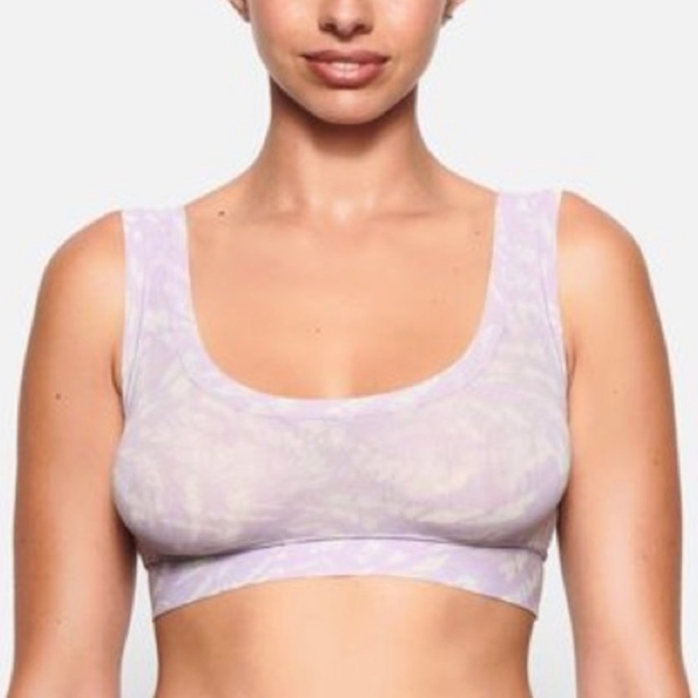 NWT SKIMS Lilac Swirl Summer Mesh Bralette Size XXS